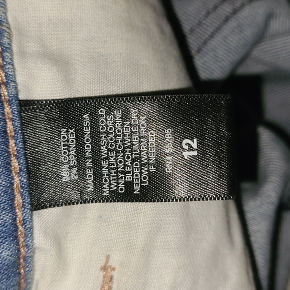 EXPRESS Multi-Color Denim Skirt Size 12 - Picture 10 of 10